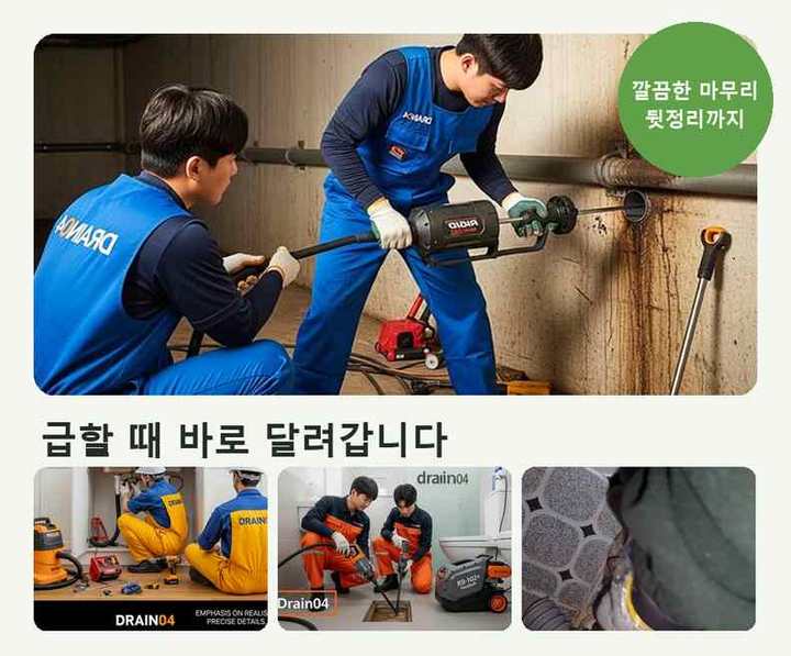 남현동 하수구 뚫음 시공 전 배관 상태