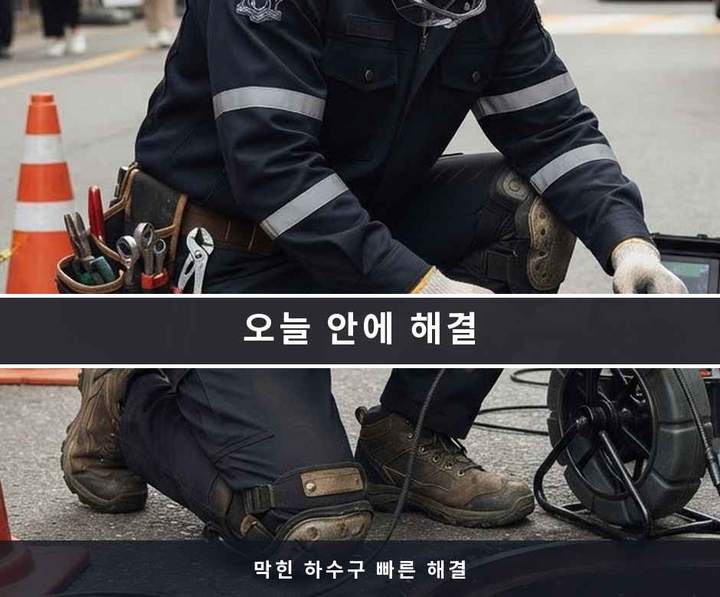 남현동 하수구 하수구막힘 기름·슬러지 제거 작업